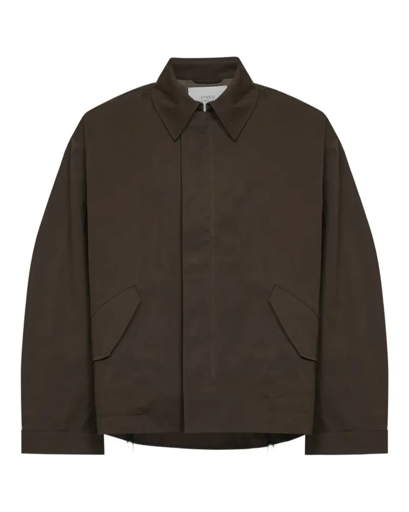 Studio Nicholson Jacke mit spitzem Kragen - Braun Braun