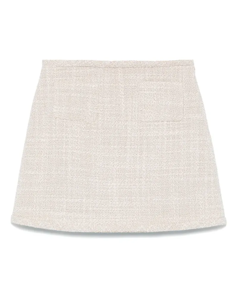 Theory Tweed-Midirock in A-Linie - Nude Nude