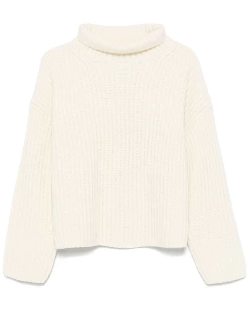 Ralph Lauren Gerippter Pullover - Weiß Weiß