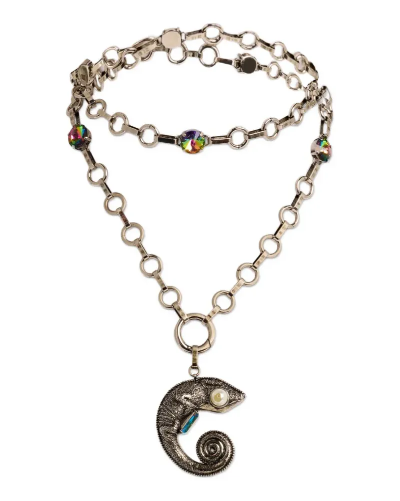 Etro Halskette mit Kristallen - Silber Silber