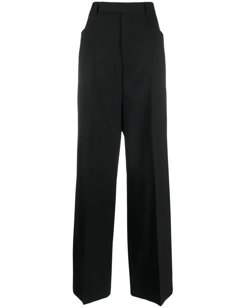 Rick Owens Cropped-Hose mit Bügelfalten - Schwarz Schwarz