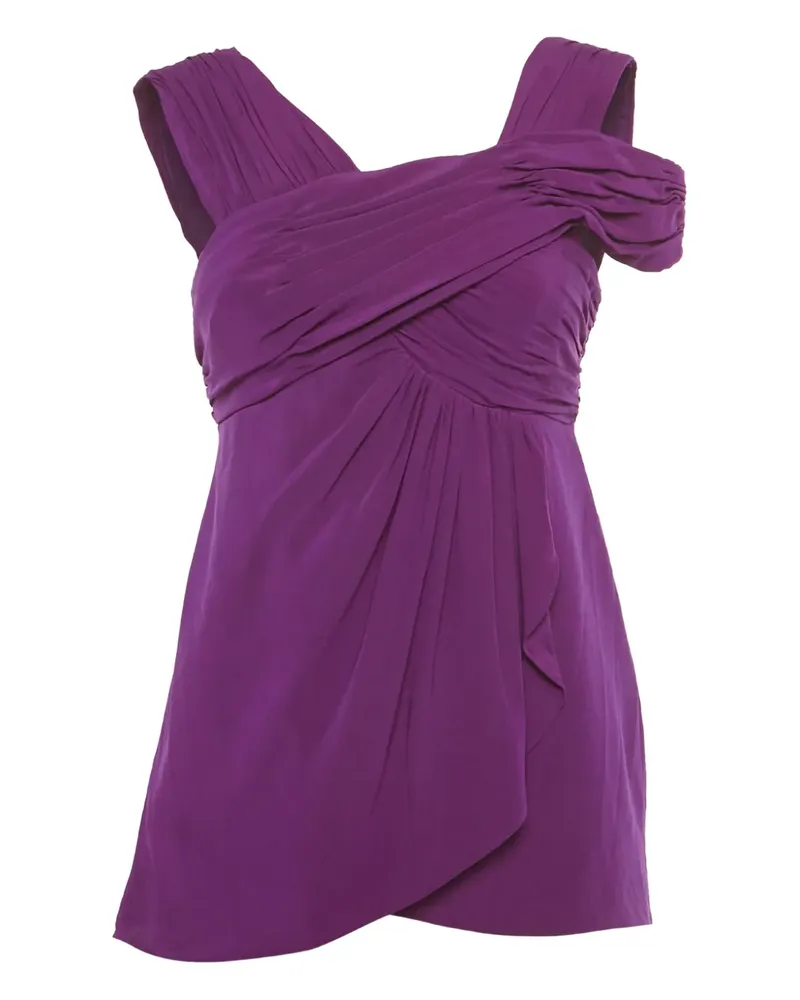 Nicole Miller ruched top - Violett Violett