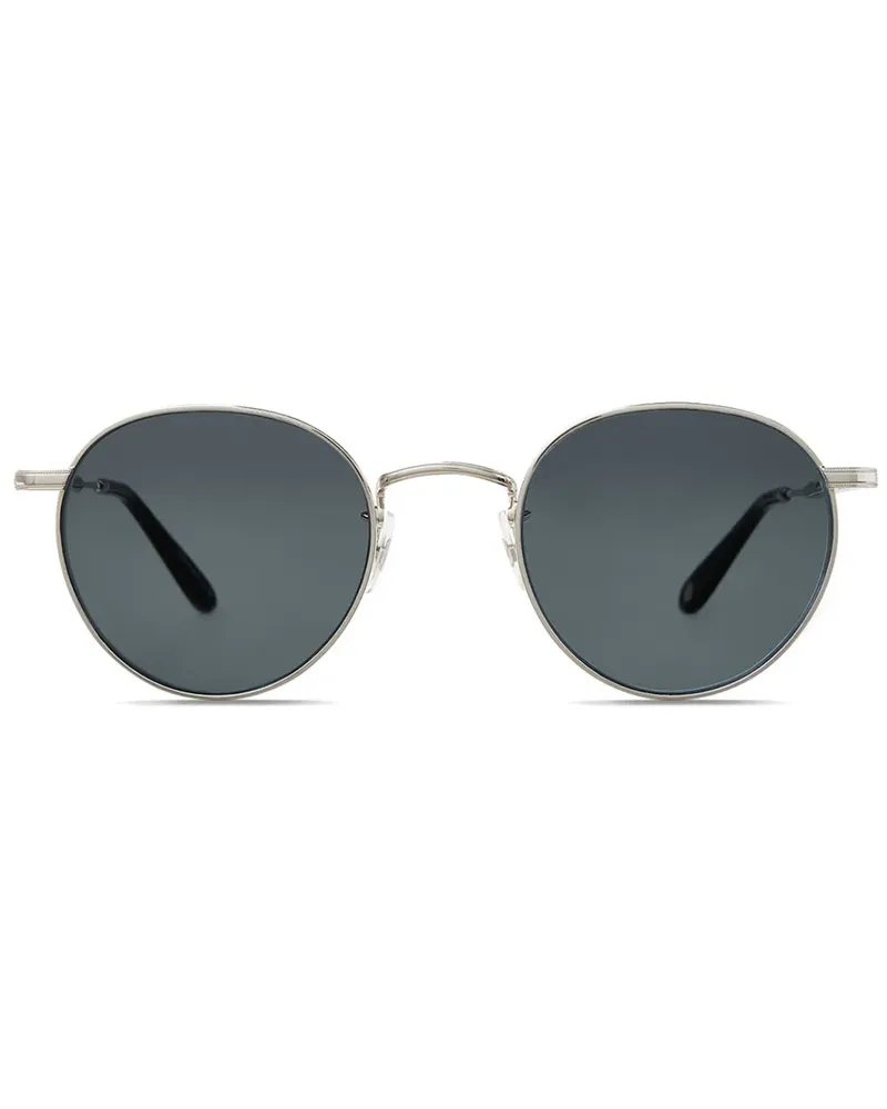 Garrett Leight Sonnenbrille mit rundem Gestell - Silber Silber