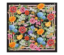 Bedrucktes Halstuch aus Seide - Schwarz