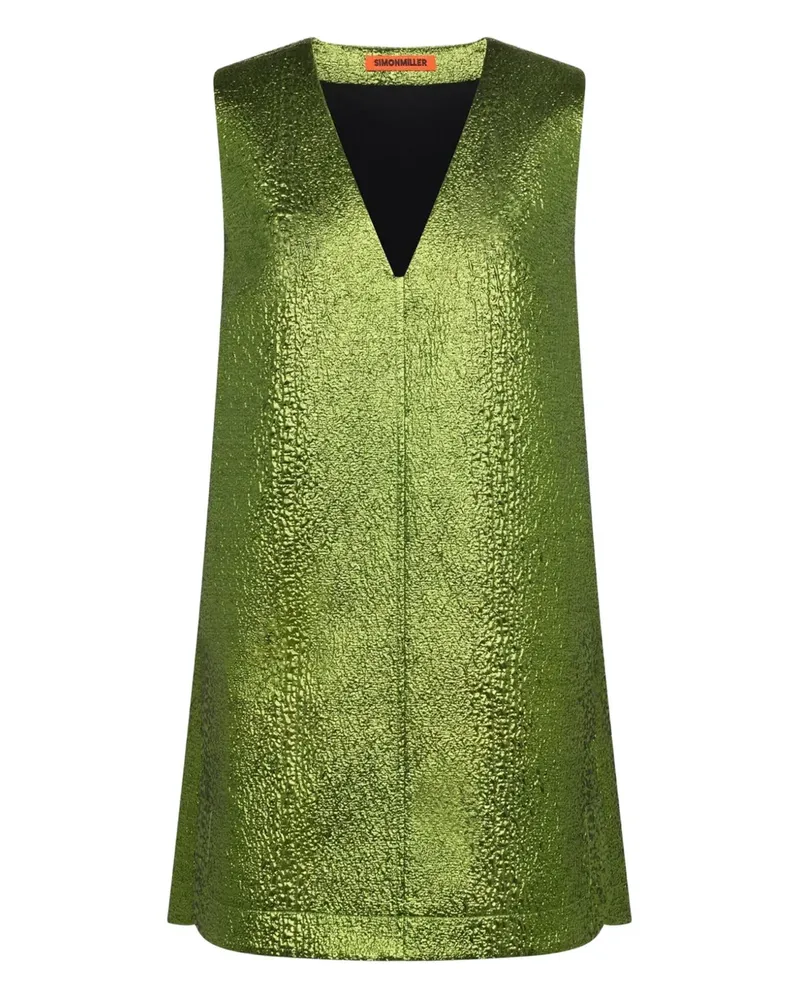 Simon Miller Fountain metallic-effect mini dress - Grün Grün