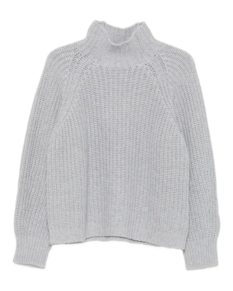 Liviana Conti ribbed-knit high-neck sweater - Grau Grau
