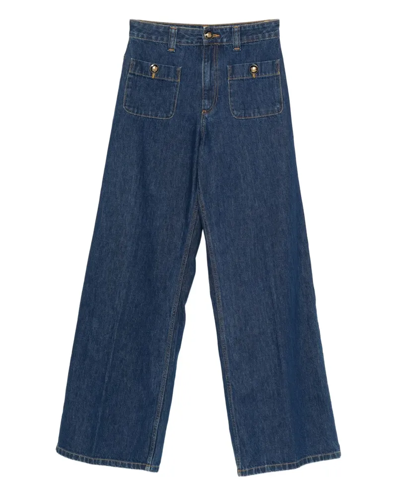 Sandro Jeans mit aufgesetzter Tasche - Blau Blau
