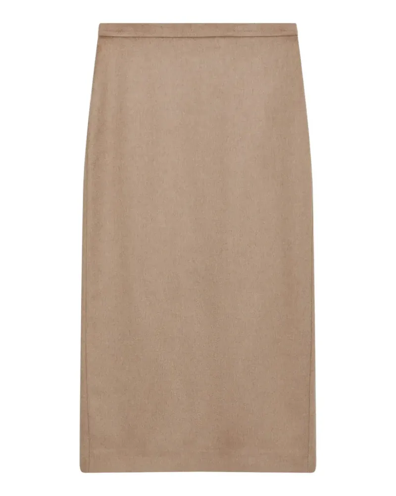 Max Mara Rock mit hohem Bund - Nude Nude