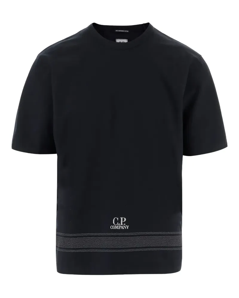 C.P. Company short-sleeved logo T-shirt - Schwarz Schwarz