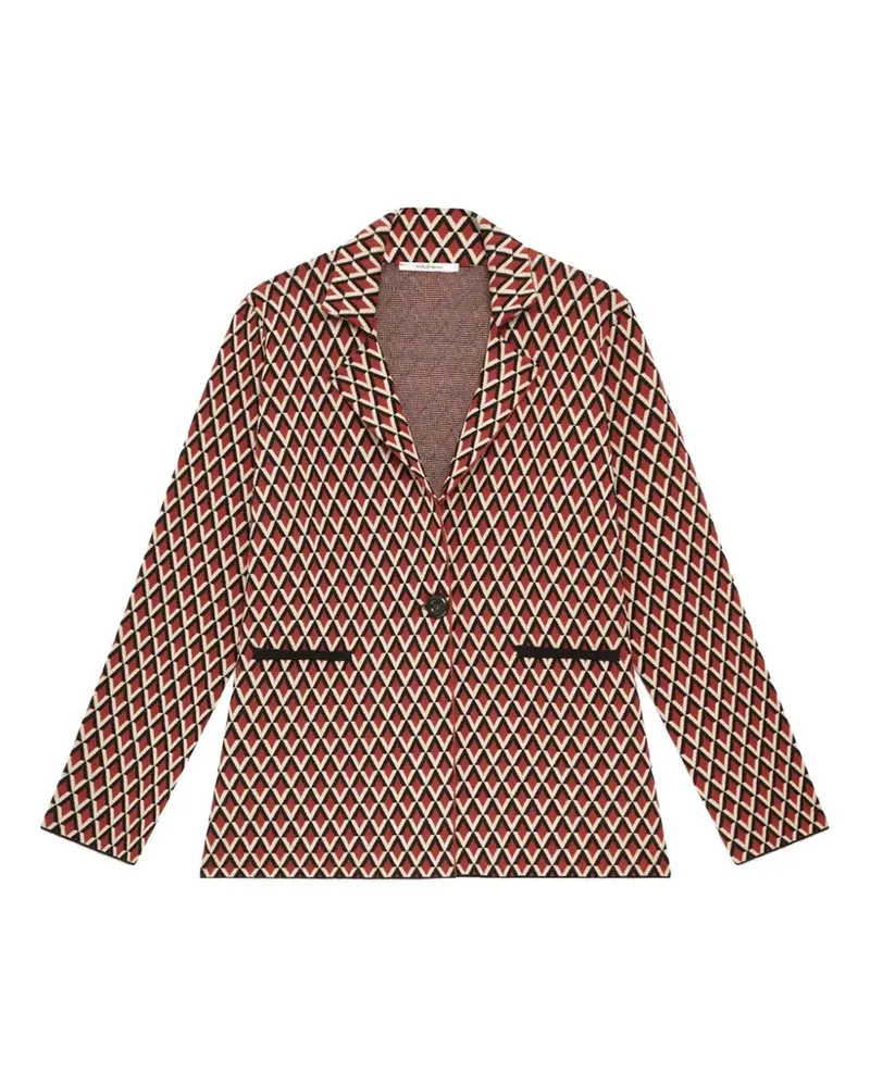 Maliparmi jacquard-knit single-breasted blazer - Rot Rot