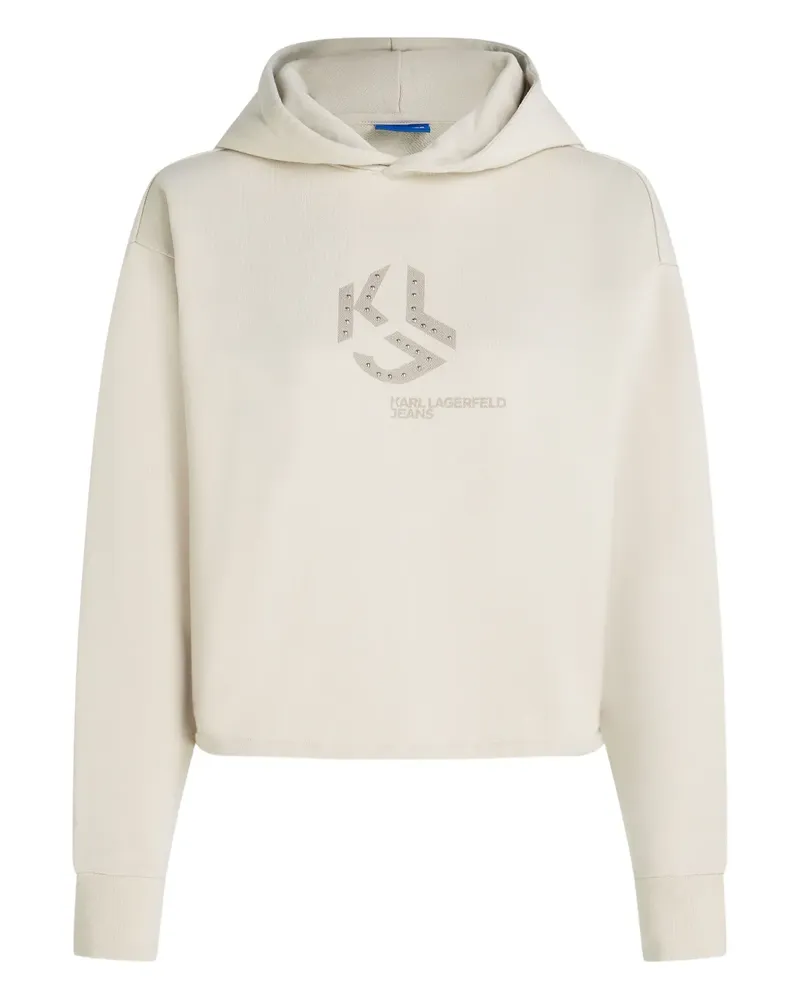 Karl Lagerfeld Hoodie mit Nieten - Nude Nude