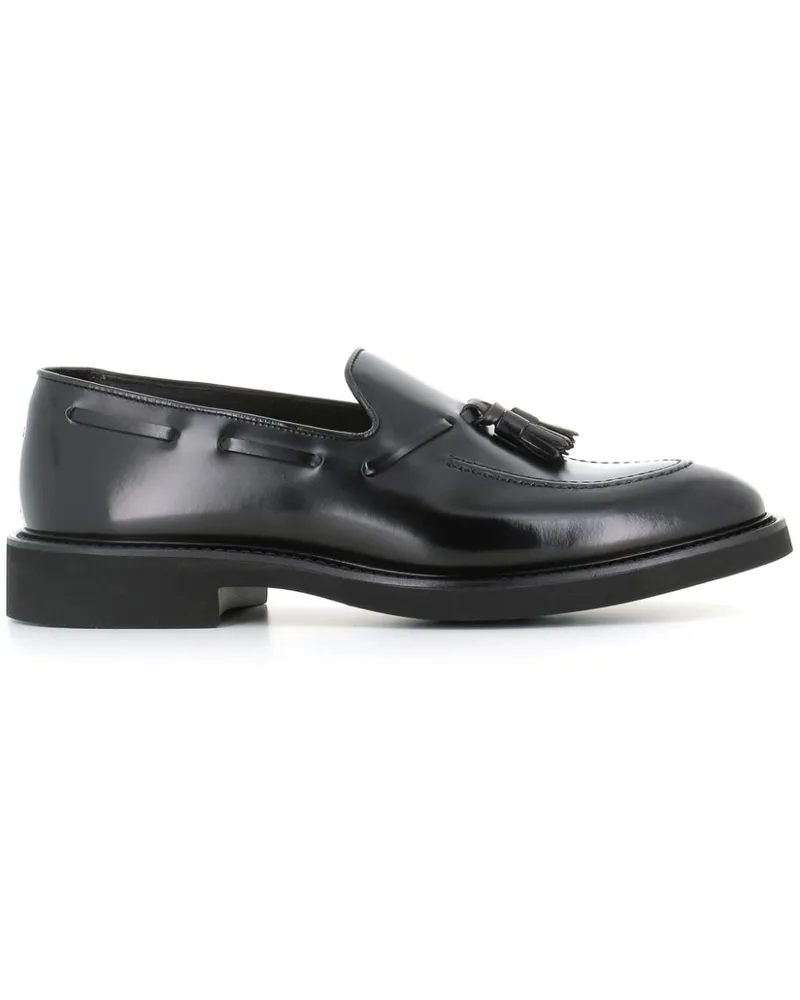 Doucal´s tassel leather loafers Schwarz