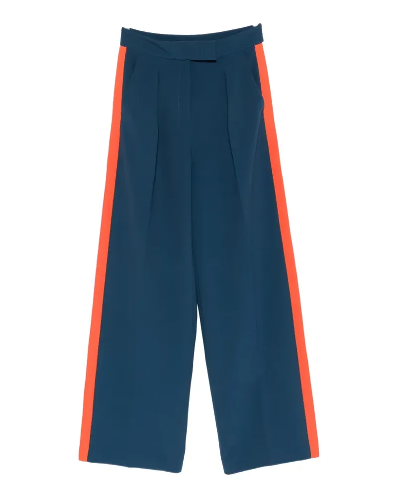 Patrizia Pepe striped fluid trousers - Blau Blau