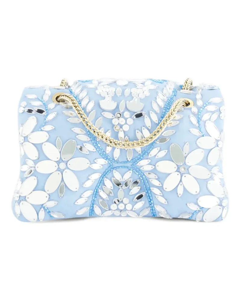 Giambattista Valli Mini Airbag Umhängetasche mit Kette - Blau Blau