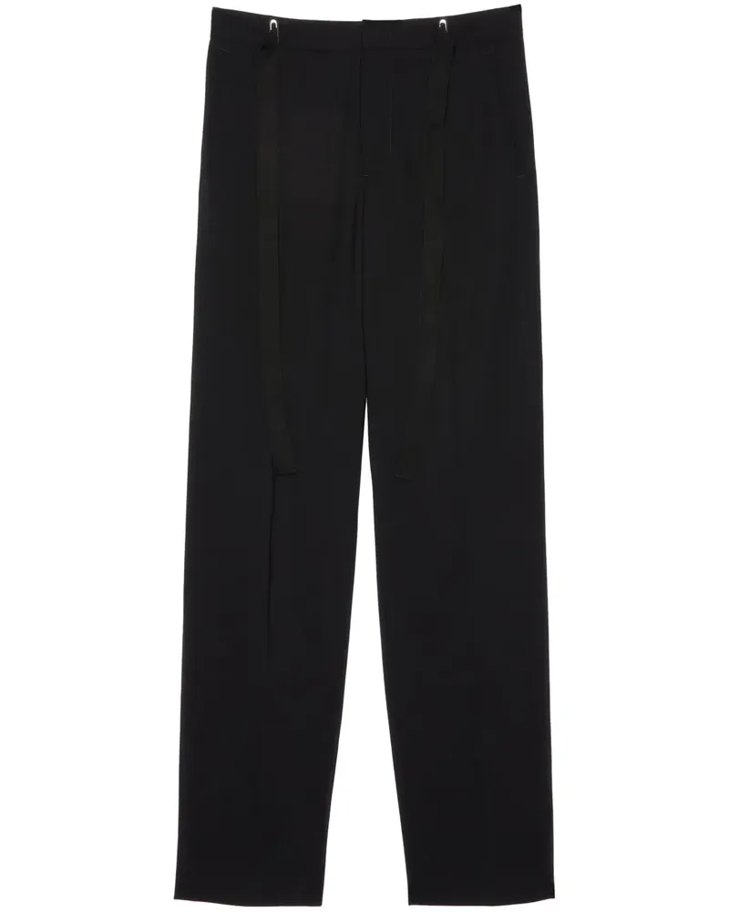 MSGM Hose mit hohem Bund - Schwarz Schwarz