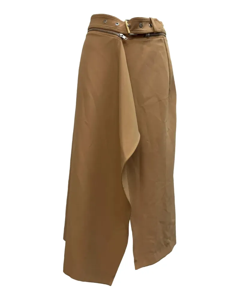 Dion Lee Belted A-line skirt - Braun Braun