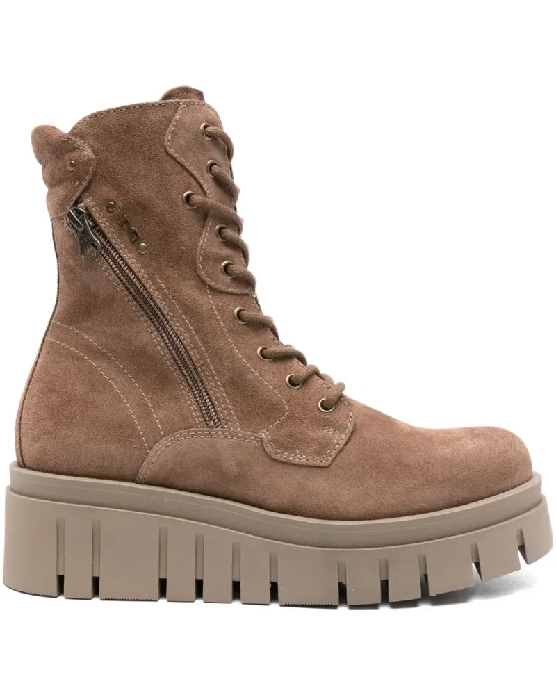 Nero Gardini Stiefel mit Reißverschlussdetail 60mm - Nude Nude