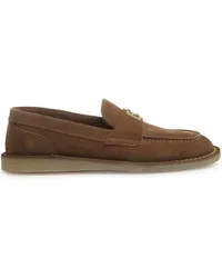 Dolce & Gabbana Loafer mit Logo-Schild Braun