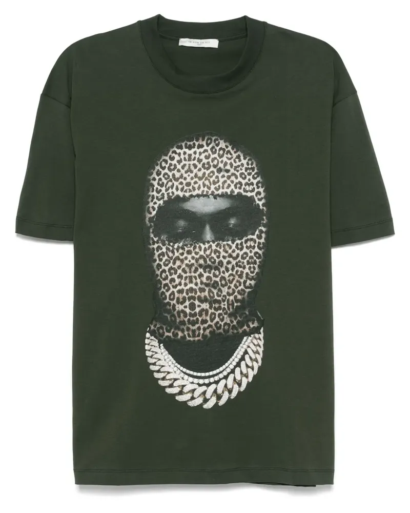 IH NOM UH NIT Leopard Mask T-Shirt - Grün Grün