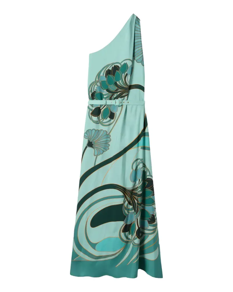 La DoubleJ Roy one-shoulder floral-print dress - Blau Blau