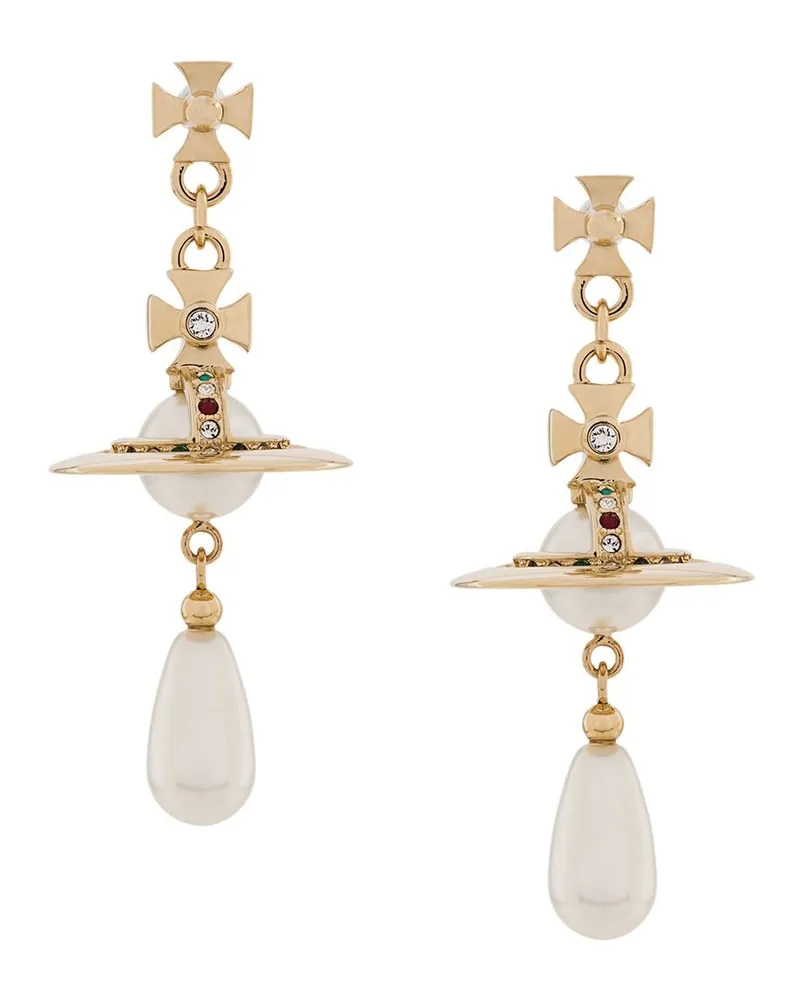 Vivienne Westwood Ohrringe mit Reichsapfel - Gold Gold