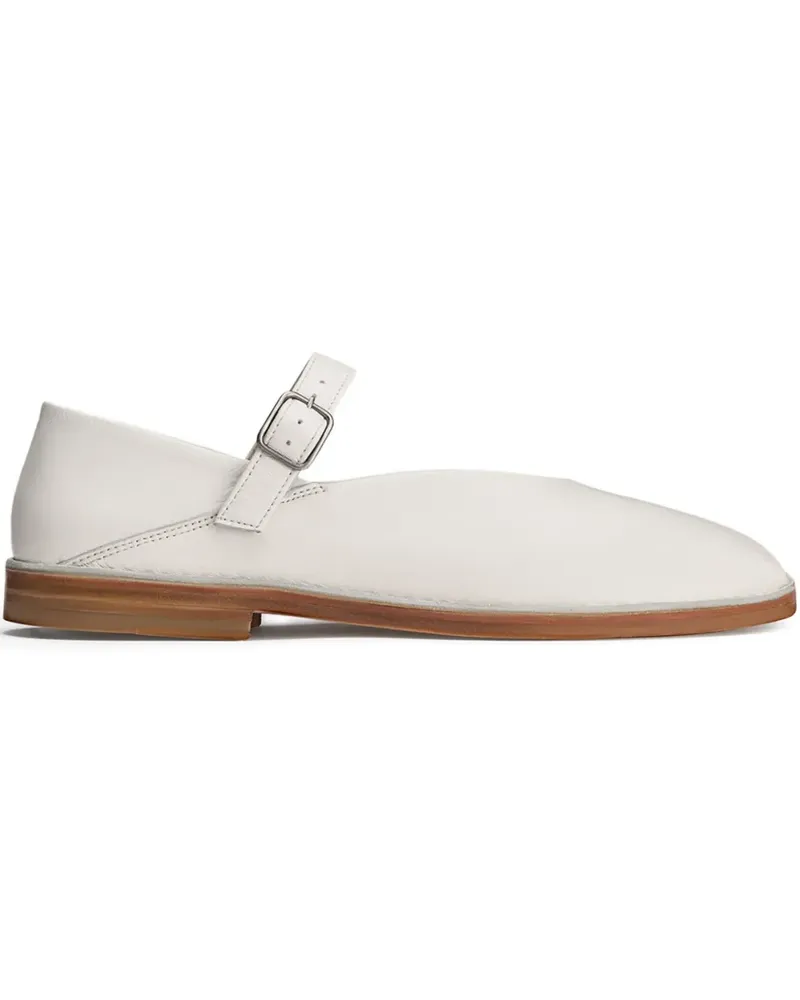 Christophe Lemaire Flache Ballerinas - Weiß Weiß