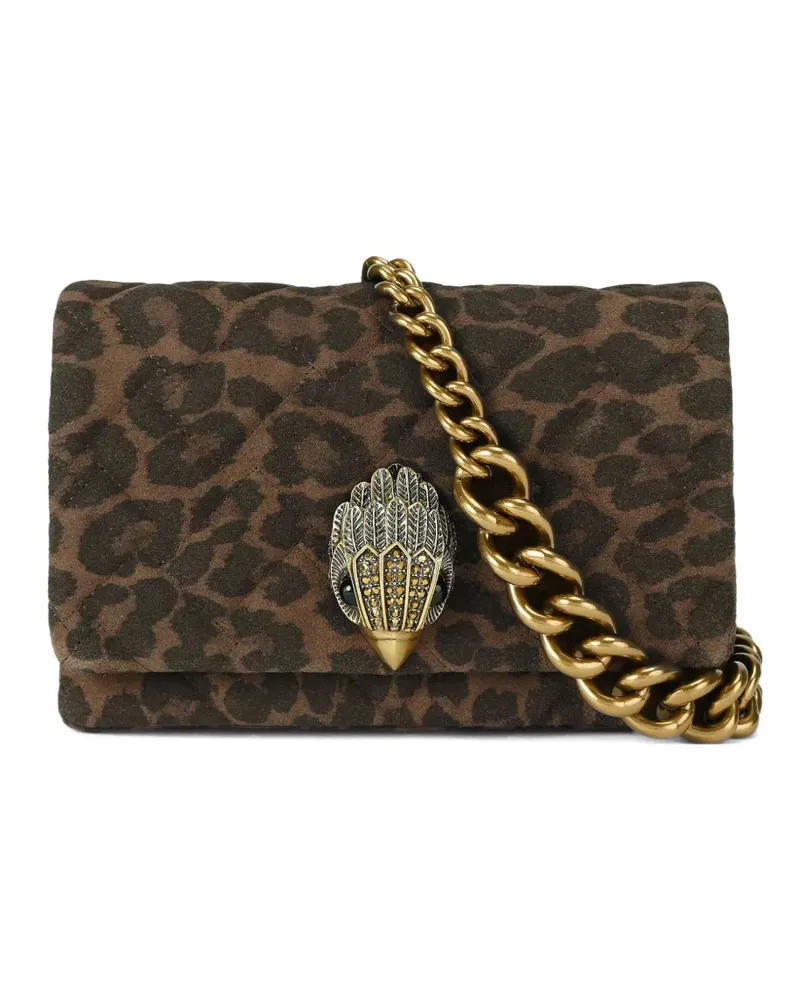 Kurt Geiger Mini Kensington Umhängetasche mit Leoparden-Print - Braun Braun