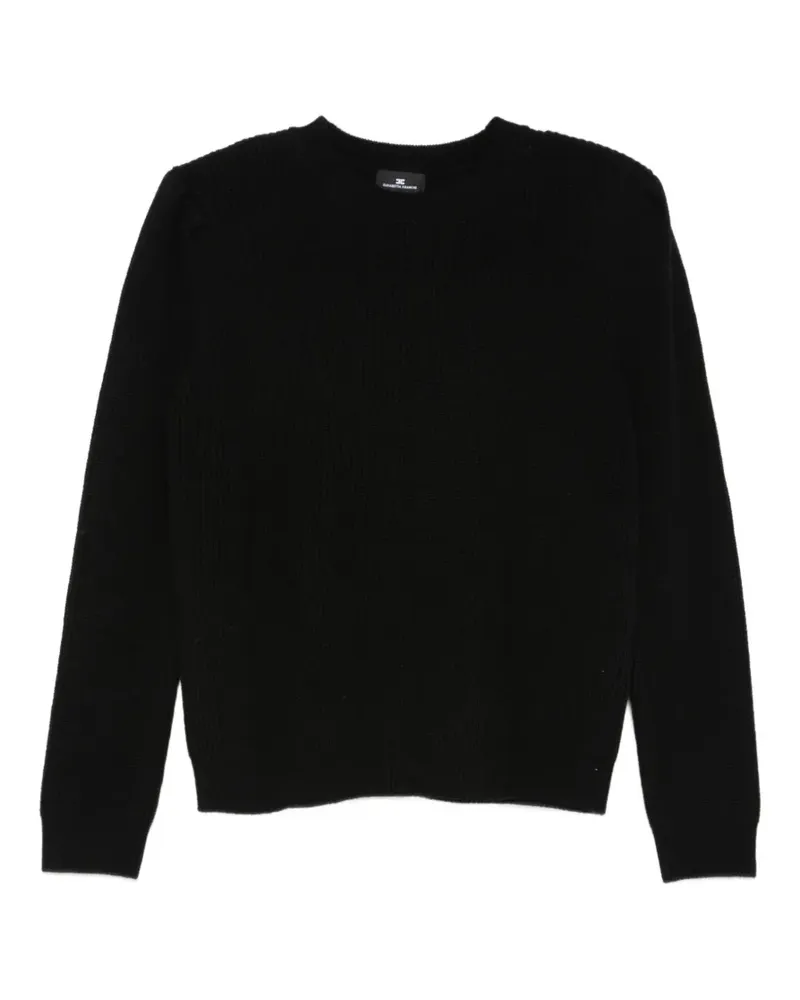 Elisabetta Franchi ribbed-knit sweater - Schwarz Schwarz