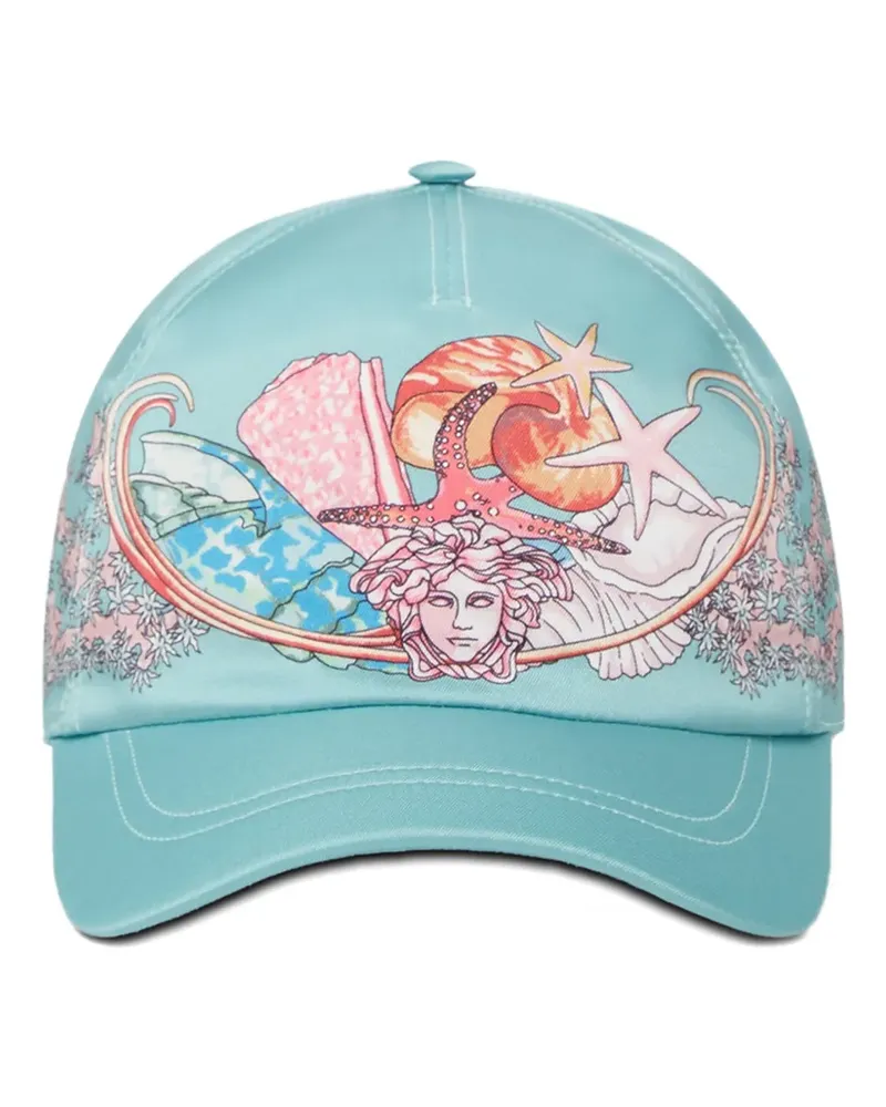 Versace Coral Theatre Baseballkappe - Blau Blau