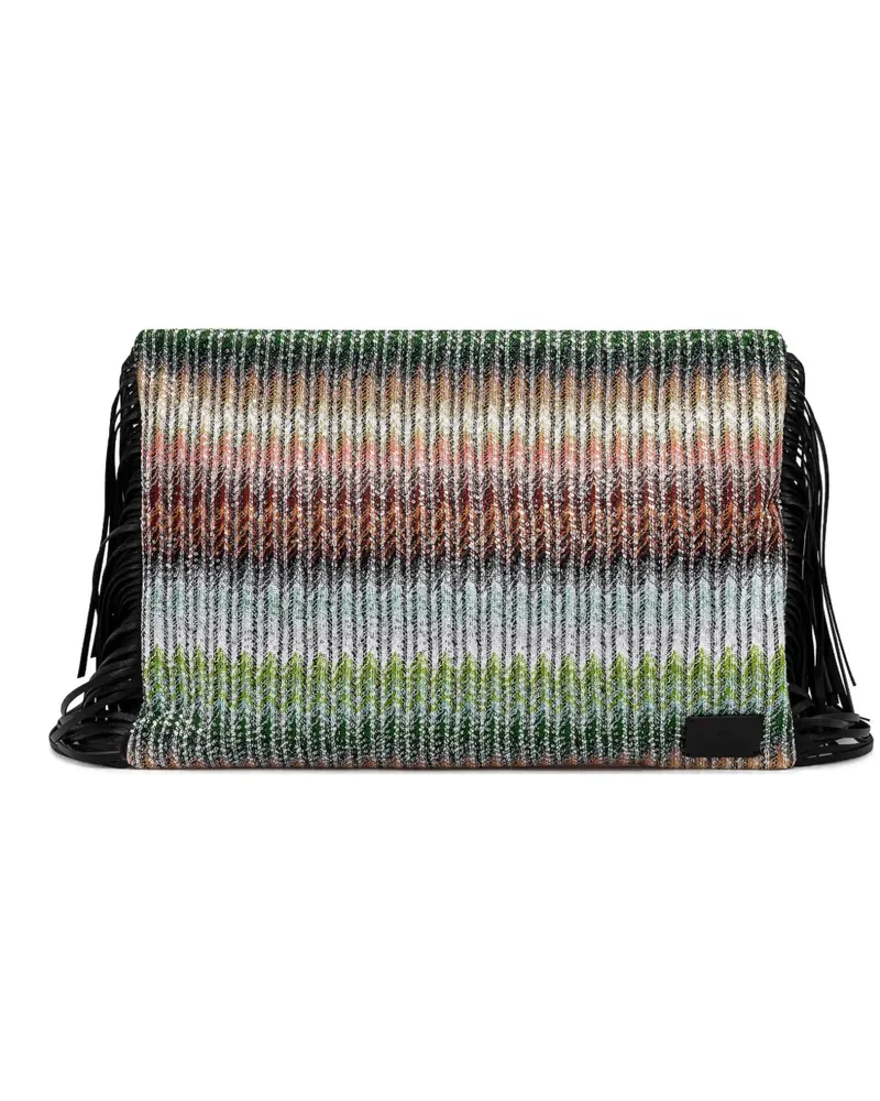 Missoni Gerippte Clutch - Schwarz Schwarz
