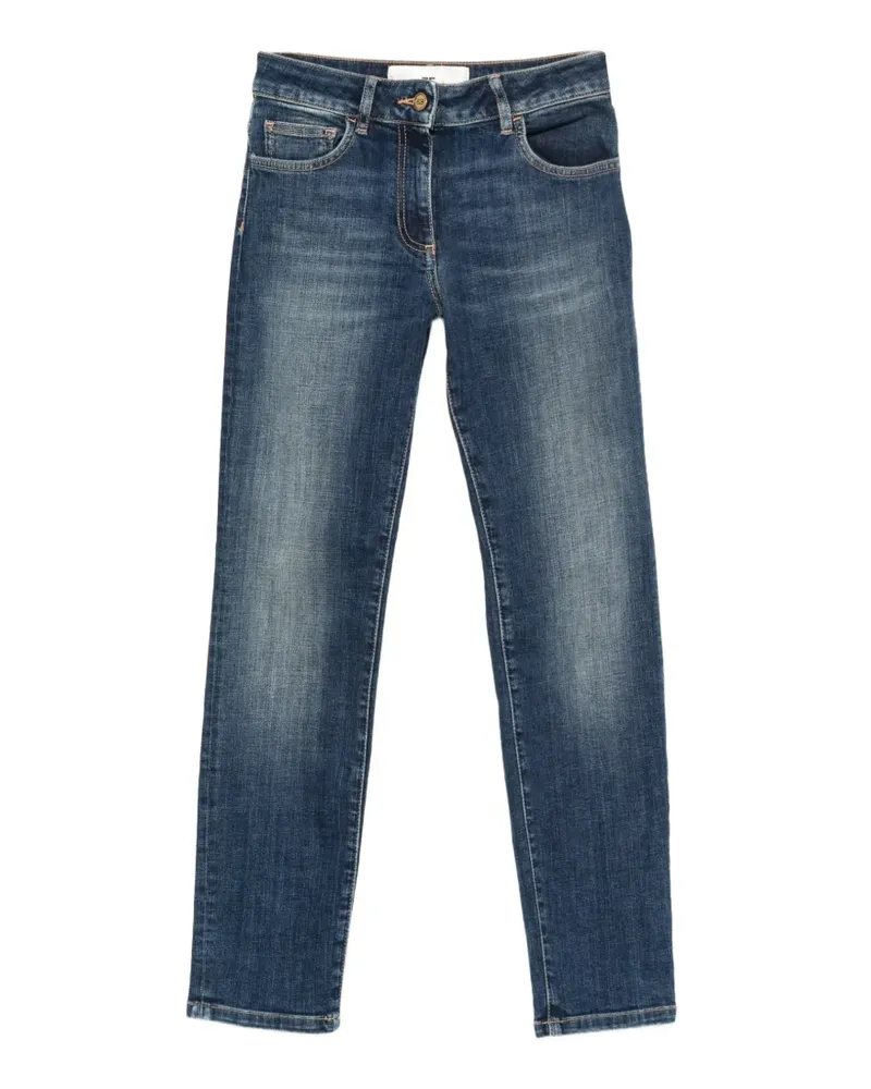 Elisabetta Franchi Jeans mit Logo-Stickerei - Blau Blau