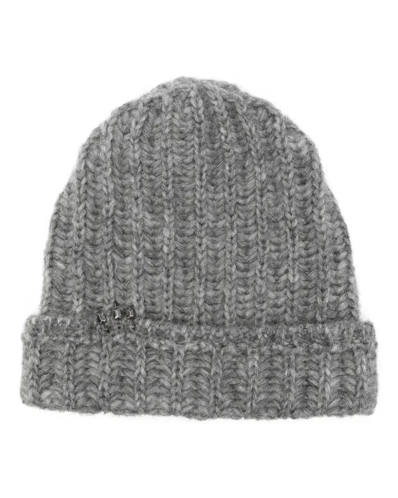 Ermanno Scervino Hut mit Perlen - Grau Grau