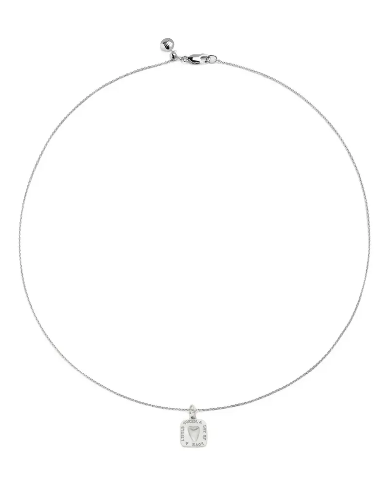 Monica Vinader Love Token Halskette mit Anhänger - Silber Silber