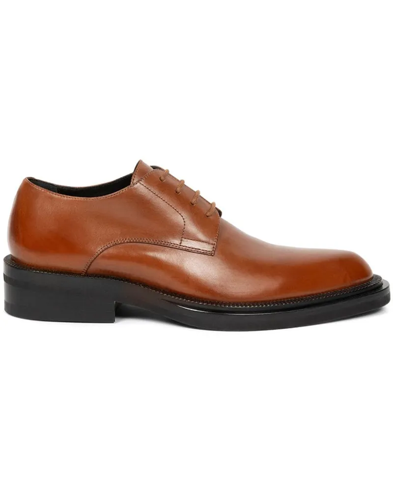 Dries van Noten Derby-Schuhe aus Leder Braun