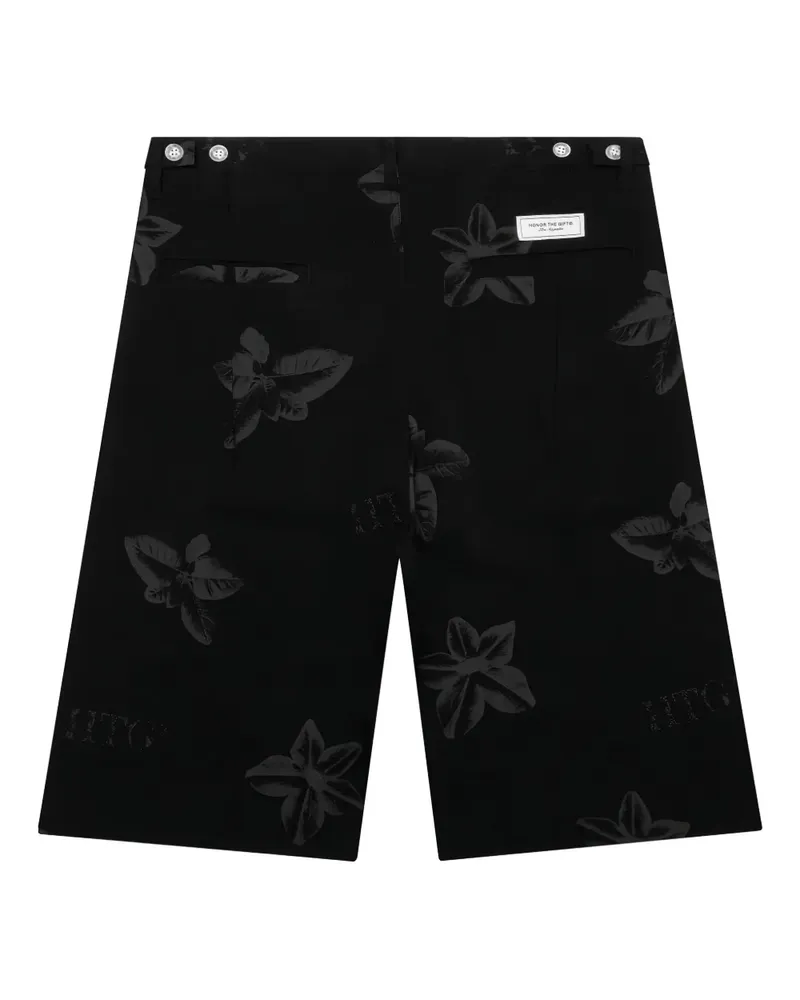 Honor The Gift Shorts mit Blumen-Print - Schwarz Schwarz