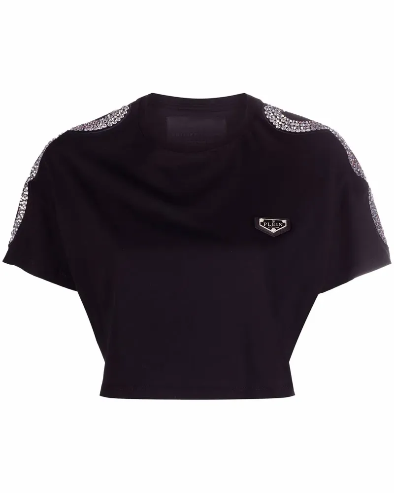 Philipp Plein T-Shirt mit Nieten - Schwarz Schwarz