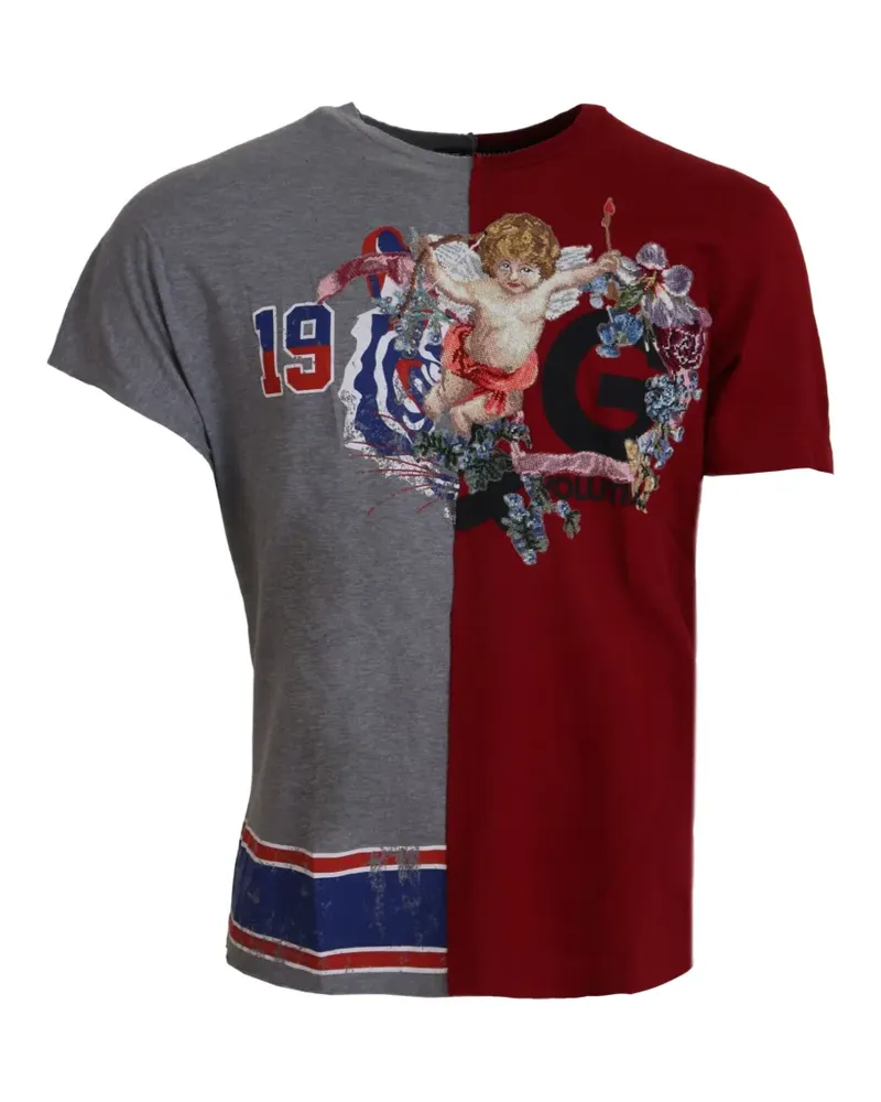 Dolce & Gabbana T-Shirt mit Einsätzen - Rot Rot