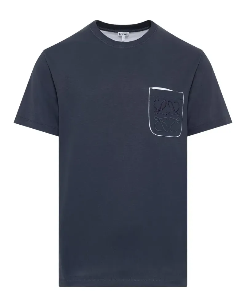 Loewe Anagram pocket T-shirt - Blau Blau