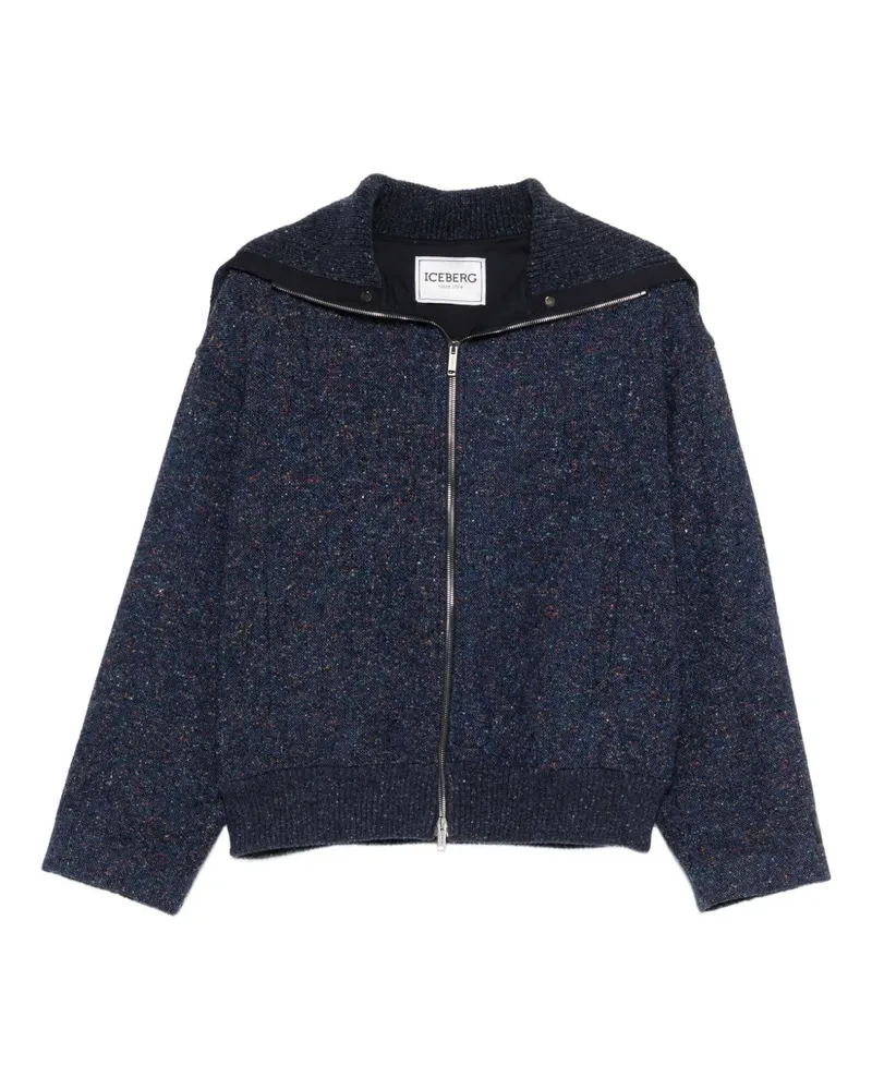 Iceberg zip collar jacket - Blau Blau