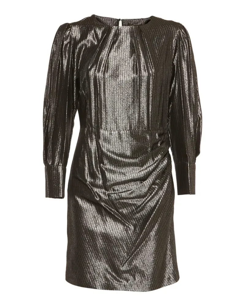 Maje striped metallic mini dress - Silber Silber