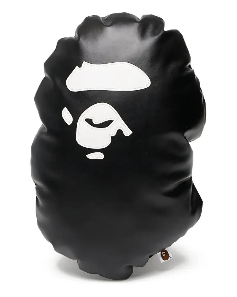 BAPE Kissen mit Affenkopf - Schwarz Schwarz