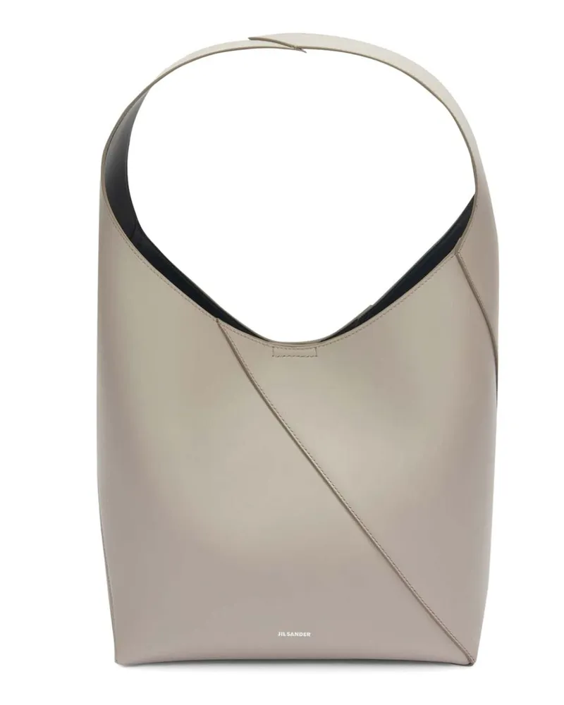 Jil Sander Mittelgroße Vertigo Schultertasche - Grau Grau