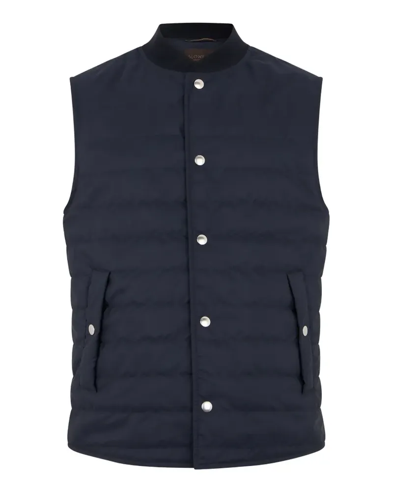 Slowear quilted padded coat - Blau Blau