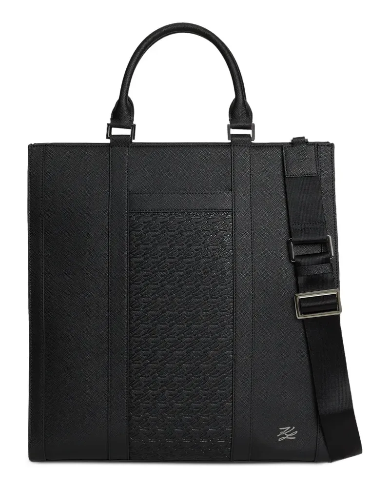 Karl Lagerfeld K/Autograph panelled tote bag - Schwarz Schwarz