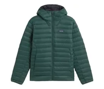 Daunenjacke mit Kapuze - Grün
