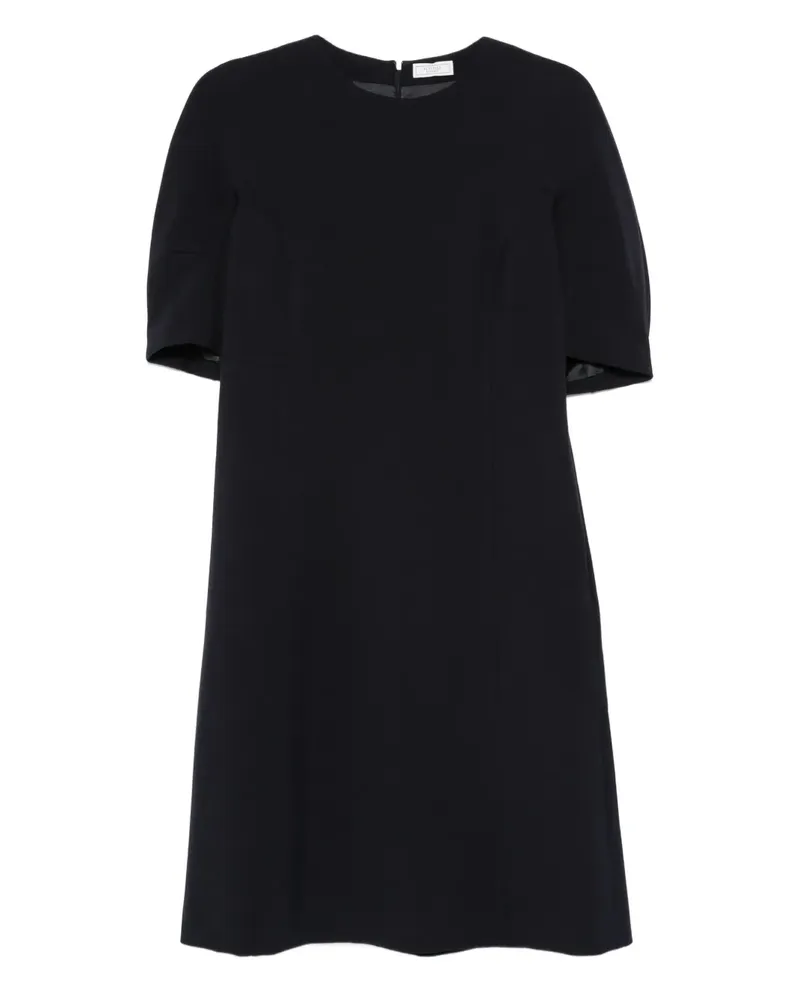 Peserico Midikleid mit Puffärmeln - Blau Blau