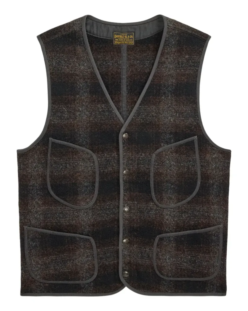 Ralph Lauren Karierte Utility-Weste - Braun Braun