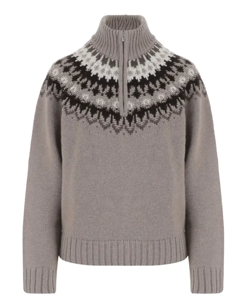 arch4 Saint Gervais Pullover mit Jacquardmuster - Grau Grau