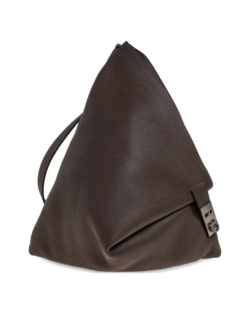 Ferragamo Twins leather backpack - Braun Braun