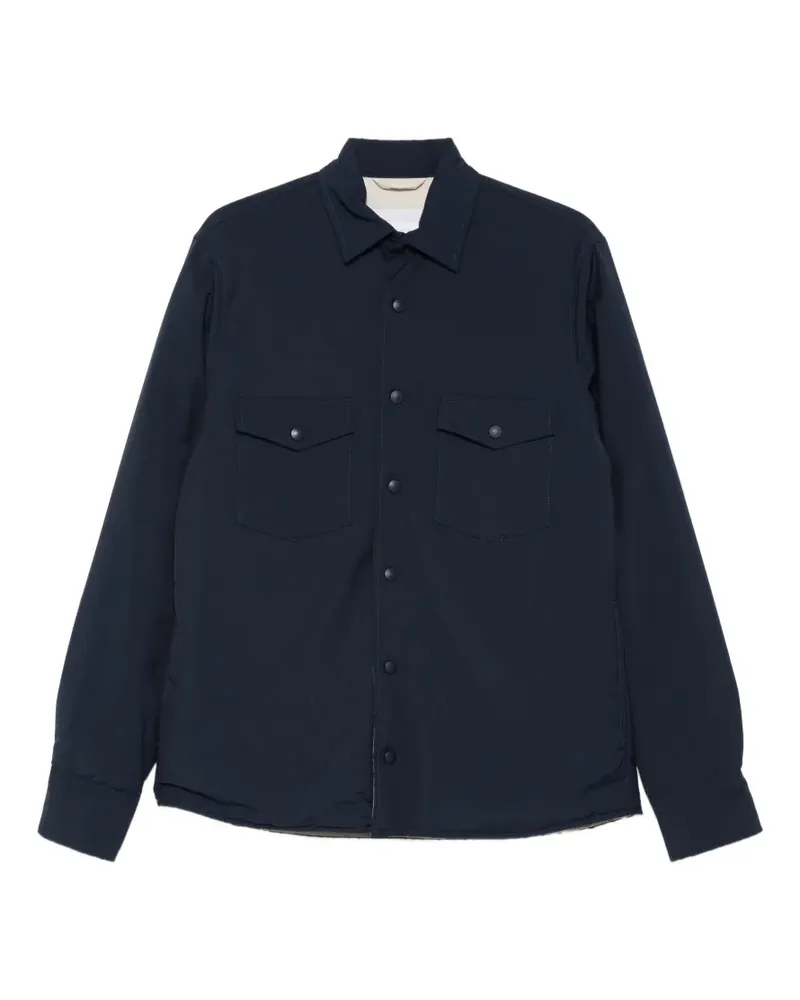 Eleventy blue shirt jacket - Blau Blau